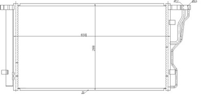 РАДИАТОР КОНДИЦИОНЕРА - КОНДЕНСАТОР, EASY FIT NRF 350486