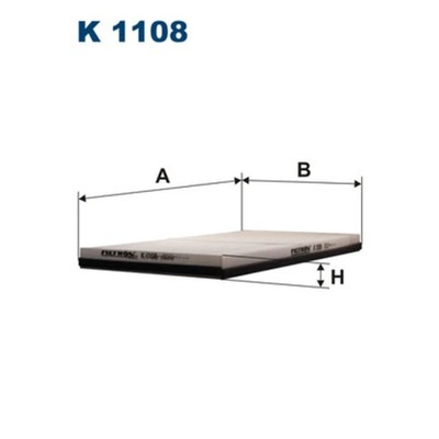 FILTR, VENTILACIÓN PRZESTRZENI PASAZERSKIEJ FILTRON K 1108  