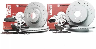 Zimmermann sport гальмівні диски+ гальмівні колодки p+t mazda cx-7 фото №1