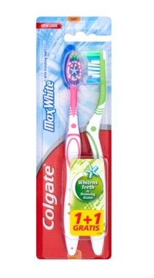 COLGATE Szczoteczka MAX WHITE Soft 1+1 GRATIS!