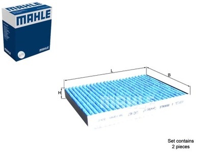 FILTRO CABINAS CON WEGLEM AKTYWNYM CAREMETIX MAHLE  