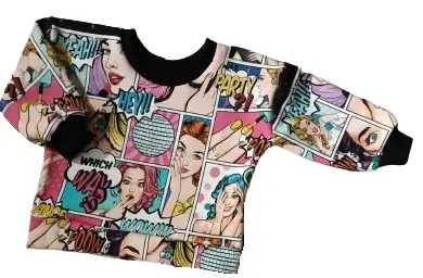 Bluza Komiks Pop Art rozmiar 122