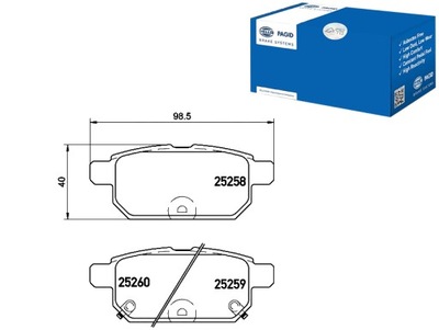 HELLA PAGID ZAPATAS DE FRENADO SUZUKI SWIFT IV 1.2 (  