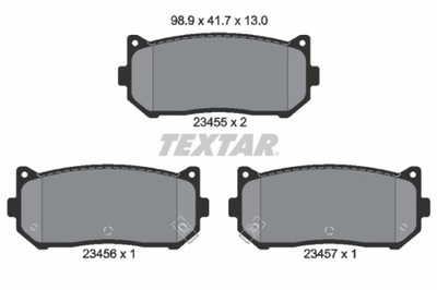 Textar 2345501 гальмівні колодки гальмівні фото №1