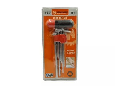 KEY TRZPIENIOWE TORX T9-T50 11ELE WERCKMANN  