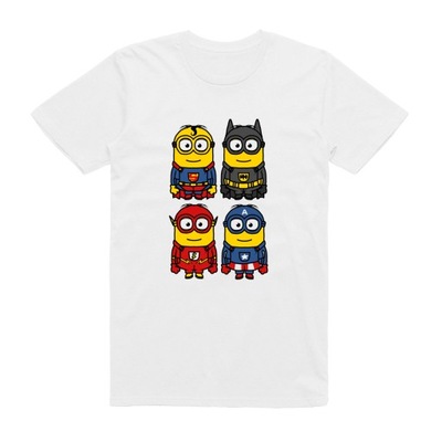 XL - KOSZULKA T-SHIRT MINIONKI SUPERMAN BATMAN