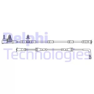 Delphi lz0314 контакт попереджувальний, знос накладок гальмівних фото №1