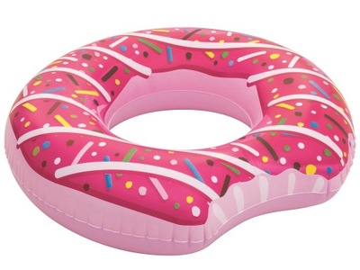 Dmuchane Koło Do Pływania Donut Różowy 107cm BESTWAY 36118