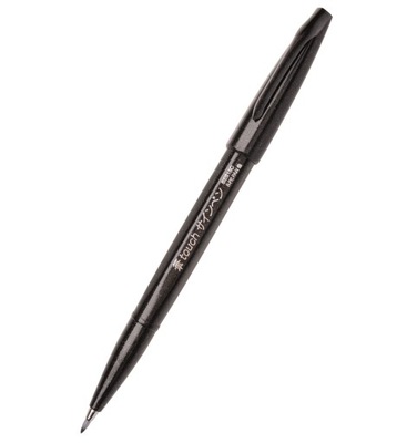 Pisak Pentel Touch Brush Pen do kaligrafii czarny