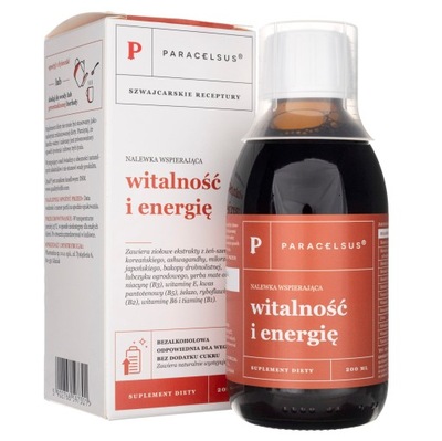 Paracelsus Tinktúra Vitalita Energia 200ml