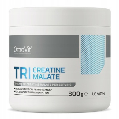 SILNY JABŁCZAN KREATYNY Ostrovit Tri-Creatine Malate TCM 300g MIĘŚNIE MOC