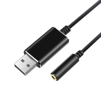 Karta dźwiękowa USB Adapter USB na gniazdo audio Jack 3,5 mm