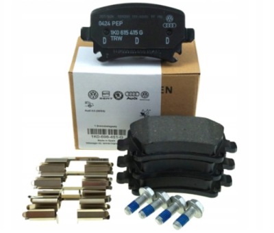 Оригинальные тормозные колодки тормозные задняя vw passat b6 b7 cc golf v vi 5 6 plus caddy фото №1
