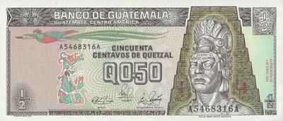 Gwatemala - 0,5 Quetzal - 1989 - P72a - St.1