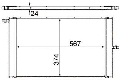 Hella интеркулер радиатор land rover range rover фото №1