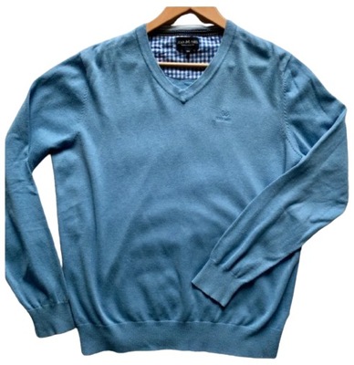 Sweter Jean Paul r. XL bawełniany niebieski