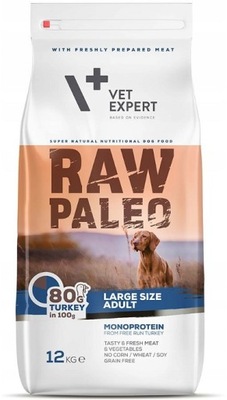 VETEXPERT RAW PALEO Adult Large INDYK 12kg