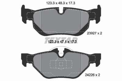 КОЛОДКИ ТОРМОЗНЫЕ BMW ЗАД 1/3/X1 04-15 2392701