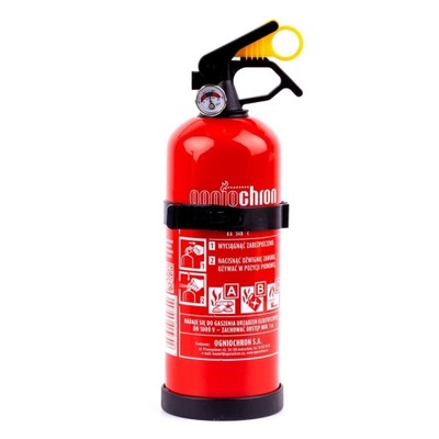 EXTINGUIDOR DE POLVO ABC CON MANOMETREM I WIESZAKIEM, 1 KG  