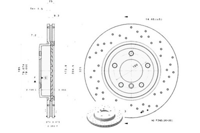 Brembo 09.8952.1x диск гальмівна фото №1