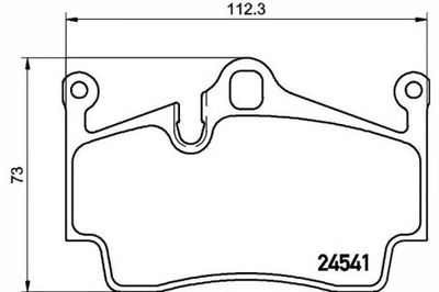 КОЛОДКИ ГАЛЬМІВНІ PORSCHE ЗАД BOXSTER 04- CAYMAN 12