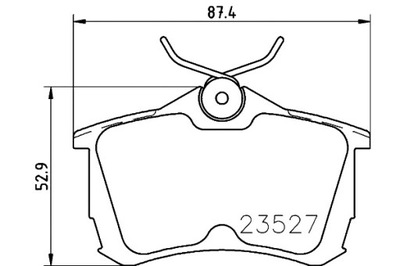 TRINKELĖS STABDŽIŲ MINTEX 43022S1AE30 43022S1AE02 43 