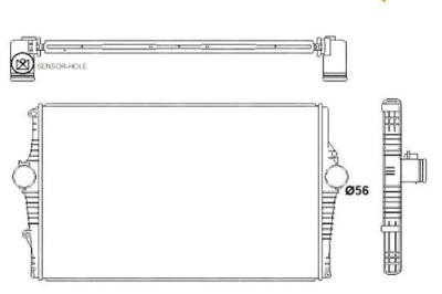 Nrf интеркулер volvo xc90 2.4d 02- фото №1