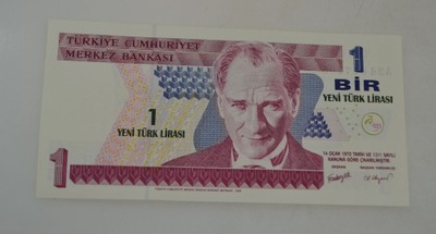 Turcja - banknot - 1 Lira