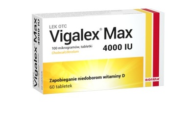 Vigalex Max 4000 IU 60 tabletek Witamina D