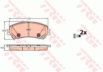 КОЛОДКИ HAM. RENAULT P. MEGANE 15- - SCENIC- GRAND SCENIC 16- - ESPACE 15- -