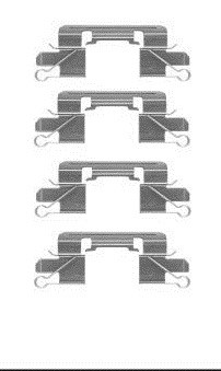 JUEGO DE MONTAJE ZAPATAS DE FRENADO MITSUBISHI  