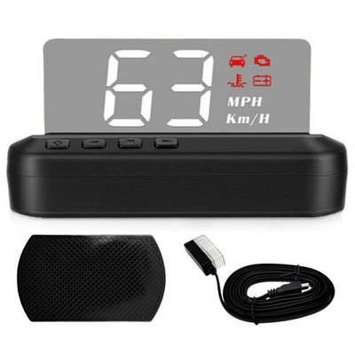 WYŚWIETLACZ SAMOCHODOWY PROJEKTOR LED HUD C100 OBD2