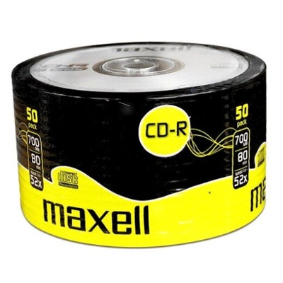 PŁYTA CD-R 50SZT 700MB 80MIN MAXELL 52x