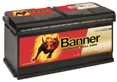 BMW BATTERY BANNER RUNNING BULL AGM 92AH 850A 59201  