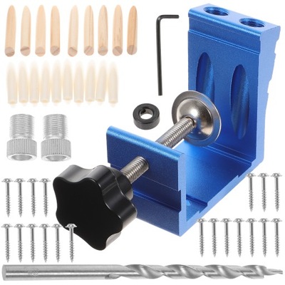 ZESTAW NARZĘDZI DO DREWNA POCKET HOLE PERFEKCYJNE WIERCENIE OTWORÓW