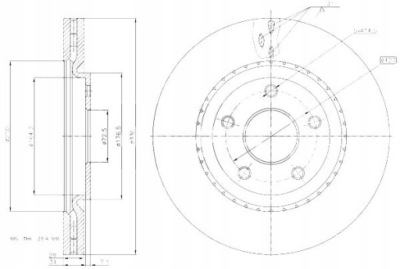 Тормозные диски ham. 2szt fiat p. freemont 2.0 jtd 2.4-3.6 фото №1