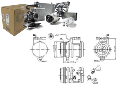 Nissens 89275 компрессор, кондиционер фото №1