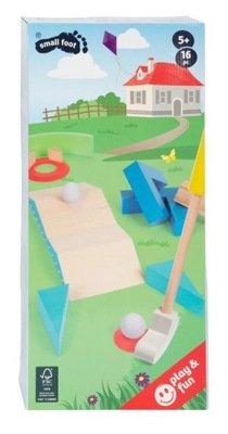 Gra zręcznościowa dla dzieci Mini golf drewniany ogrodowy Zestaw Na dwór