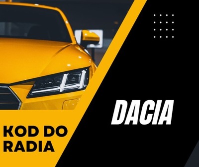 Розблокування kod do радіо w 5 minut dacia фото №1