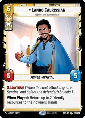 Lando Calrissian |197/252|SOR|Spark of Rebellion| Rare