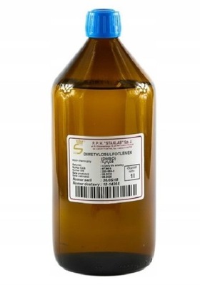 DIMETYLOSULFOTLENEK DMSO 1L 1000ml CZDA Stanlab SZKŁO