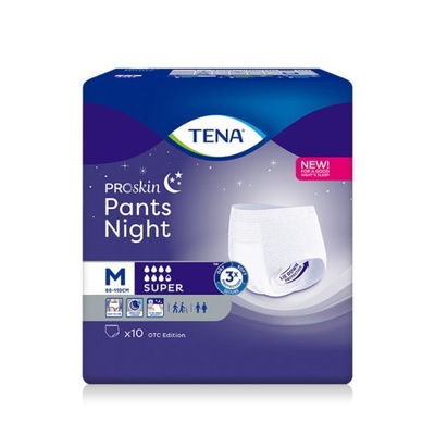 Majtki chłonne TENA Pants ProSkin Super Night M 10