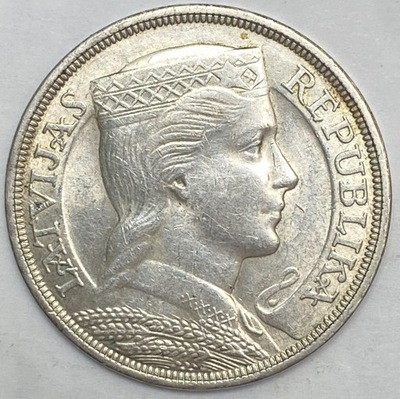 Łotwa 5 Lati 1929 srebro *290