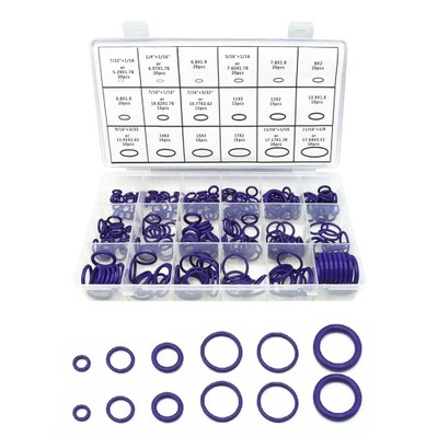 Уплотнители набор 270 szt fioletowych o-ringów кондиционер уплотнительное кольцо уплотнитель фото №1