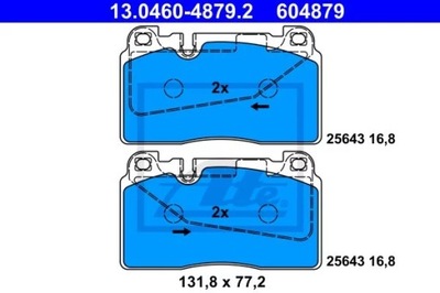 13.0460-4879.2 ZAPATAS HAM.PRZOD AUDI Q5  