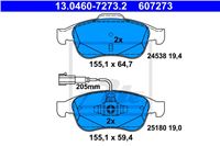 ATE КОЛОДКИ ГАЛЬМІВНІ ПЕРЕДНЯ ALFA GIULIETTA 10- ALFA GIULIETTA 10-