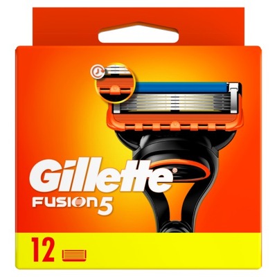 Gillette Fusion5 Ostrza wymienne do maszynki do golenia dla mężczyzn 12 szt