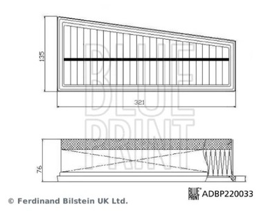 ADBP220033/BLP FILTRO AIRE  