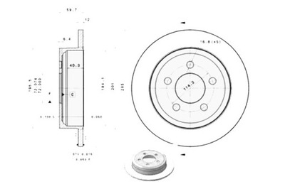 DISCOS DE FRENADO 2SZT. JEEP CHEROKEE WRANGLER II 2  