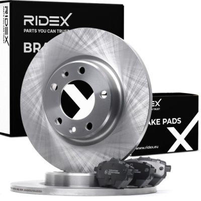 Гальмівні диски 1 гальмівні колодки гальмівні ridex задній до opel grandland x a18 268mm фото №1